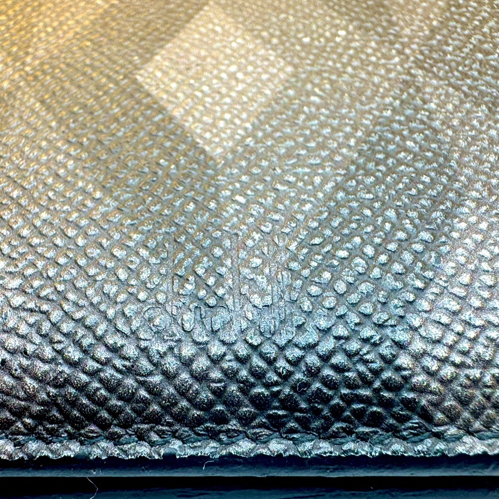 Dunhill Bifold Wallet Black Leather W Embossed Logo & Coin Pouch AUTHENTIC EUC - Picture 3 of 16